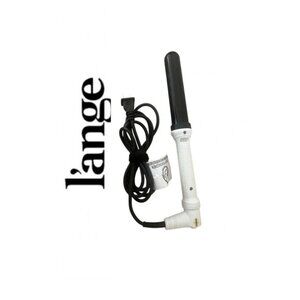 L'ANGE Hair Tools Ondulé Titanium Curling Wand White Handle Black Barrel EUC